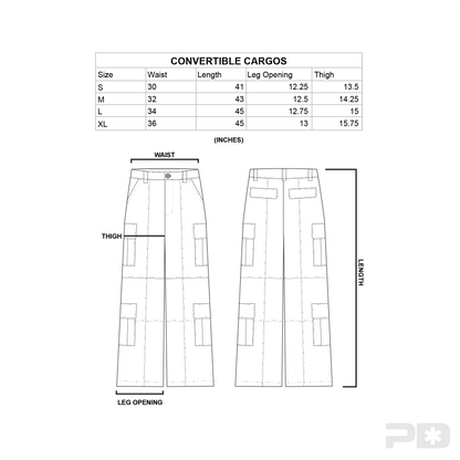 CONVERTIBLE CARGO PANTS