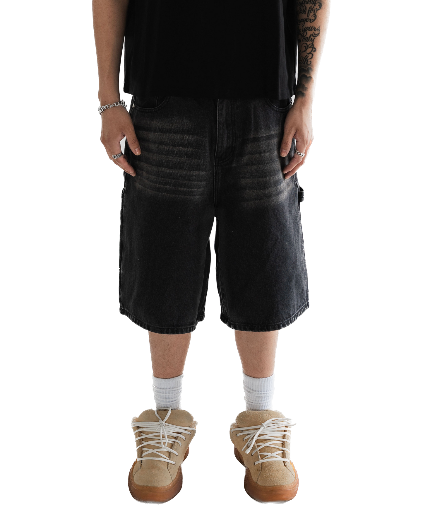 ASH BLACK CARPENTER JORTS