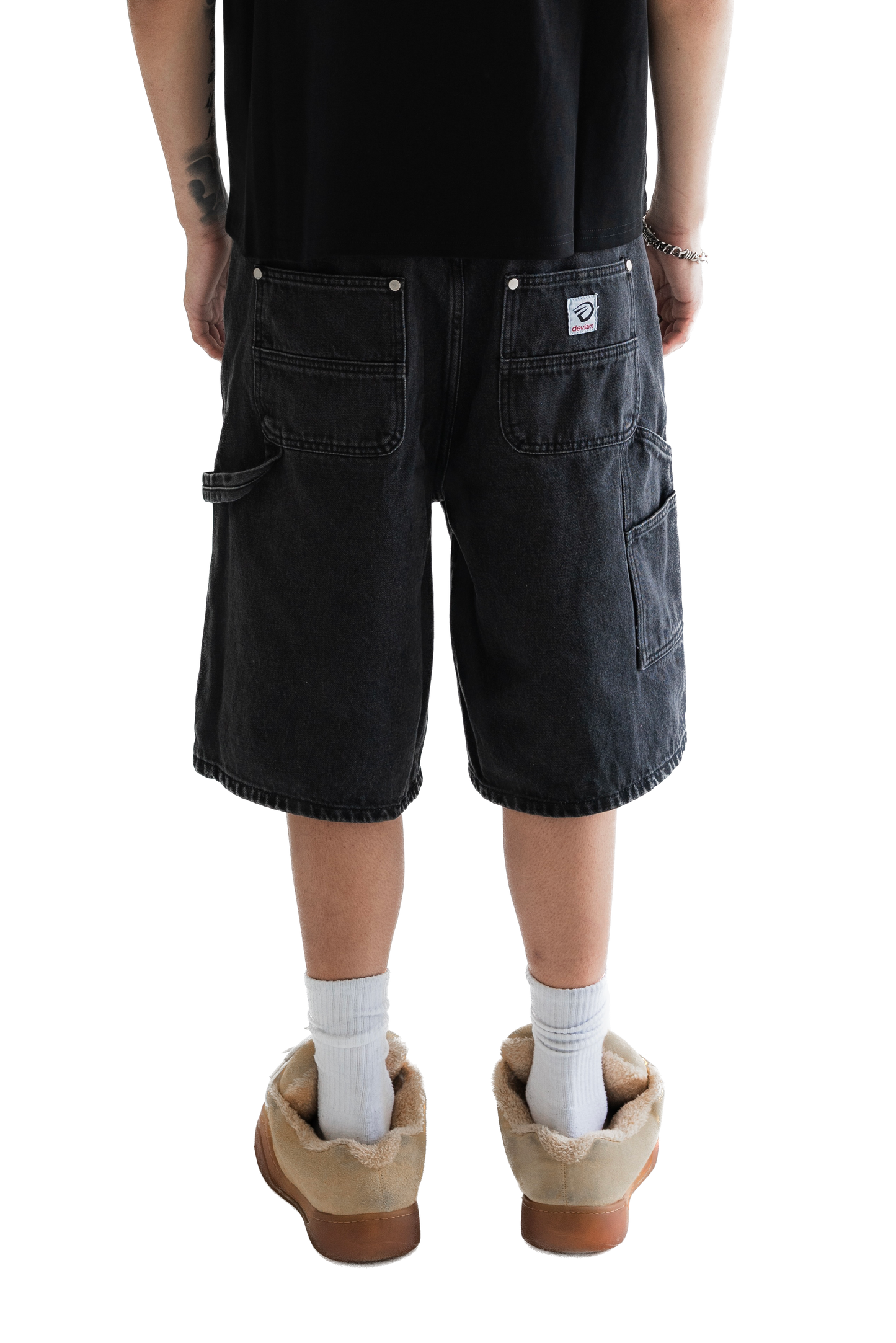 ASH BLACK CARPENTER JORTS