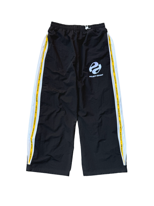 WARM UP TRACK PANTS (BLACK)